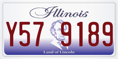 IL license plate Y579189