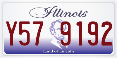 IL license plate Y579192