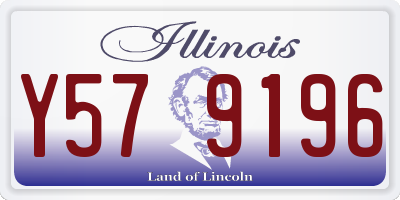 IL license plate Y579196