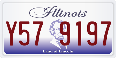 IL license plate Y579197