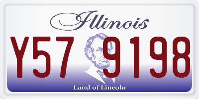 IL license plate Y579198