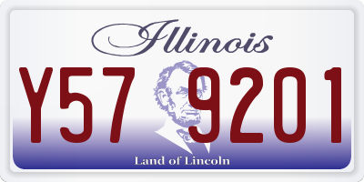IL license plate Y579201