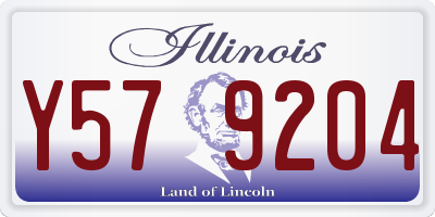 IL license plate Y579204