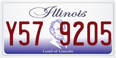 IL license plate Y579205