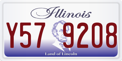 IL license plate Y579208