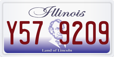 IL license plate Y579209