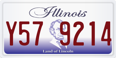 IL license plate Y579214