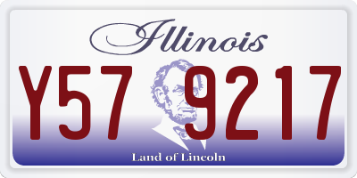 IL license plate Y579217