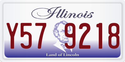 IL license plate Y579218
