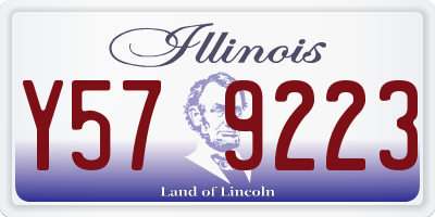IL license plate Y579223