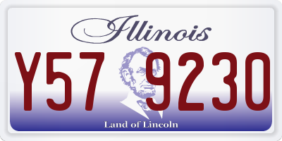 IL license plate Y579230