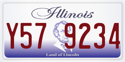 IL license plate Y579234