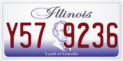 IL license plate Y579236