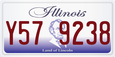 IL license plate Y579238