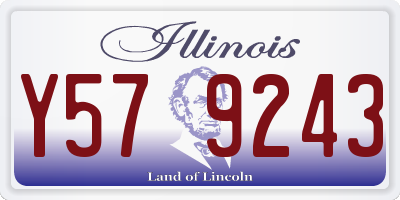 IL license plate Y579243