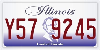 IL license plate Y579245