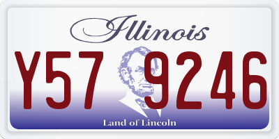 IL license plate Y579246