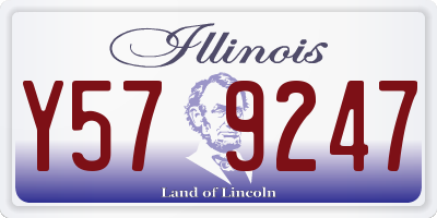 IL license plate Y579247