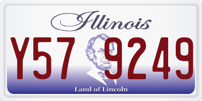 IL license plate Y579249