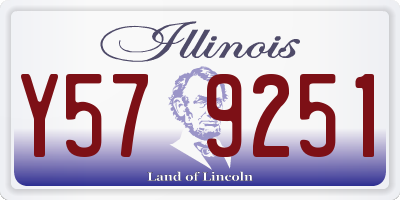 IL license plate Y579251