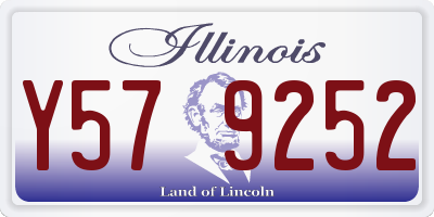 IL license plate Y579252