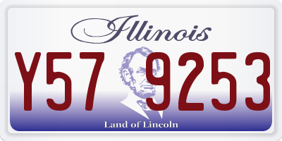IL license plate Y579253