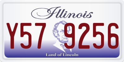 IL license plate Y579256