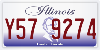 IL license plate Y579274