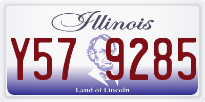 IL license plate Y579285