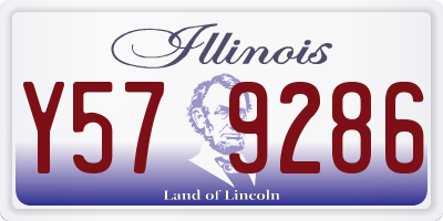 IL license plate Y579286