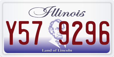 IL license plate Y579296