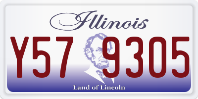 IL license plate Y579305