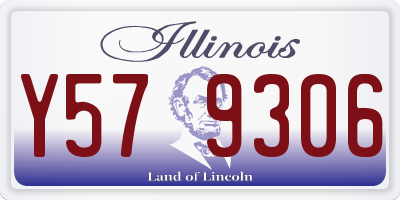 IL license plate Y579306