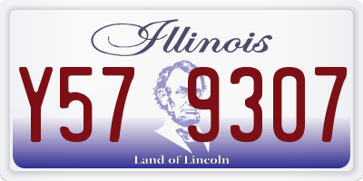 IL license plate Y579307
