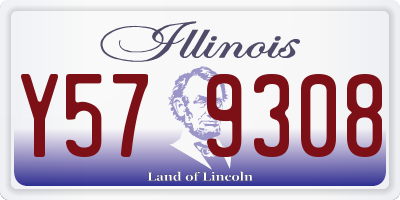 IL license plate Y579308