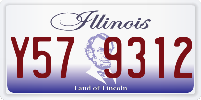 IL license plate Y579312