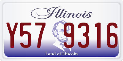 IL license plate Y579316