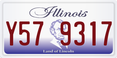 IL license plate Y579317