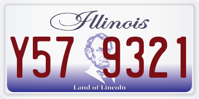 IL license plate Y579321