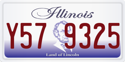 IL license plate Y579325
