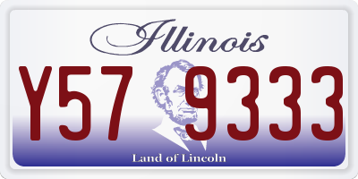 IL license plate Y579333