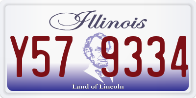 IL license plate Y579334