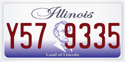 IL license plate Y579335