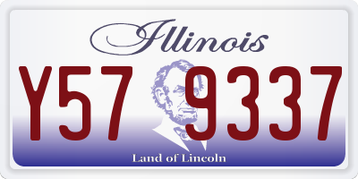 IL license plate Y579337