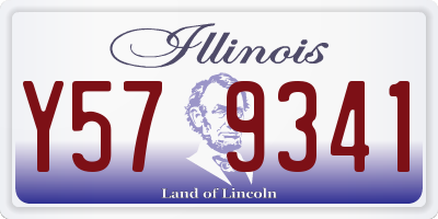 IL license plate Y579341