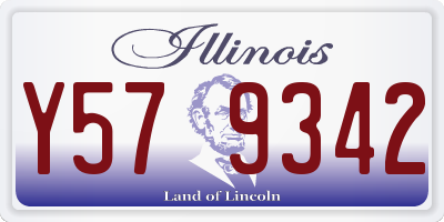 IL license plate Y579342