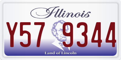 IL license plate Y579344