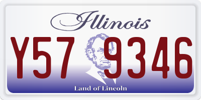 IL license plate Y579346