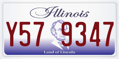 IL license plate Y579347