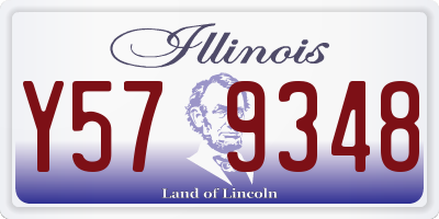 IL license plate Y579348